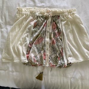 Free People strapless top